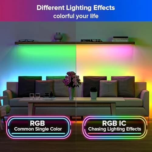 SEZO WS2812B ECO LED Strip Light 3.3FT 144LEDs/m Individually Addressable | Full Color RGB Dream Lighting thumbnail 7