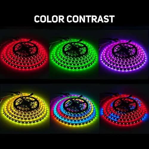 SEZO WS2812B ECO LED Strip Light 3.3FT 144LEDs/m Individually Addressable | Full Color RGB Dream Lighting thumbnail 2