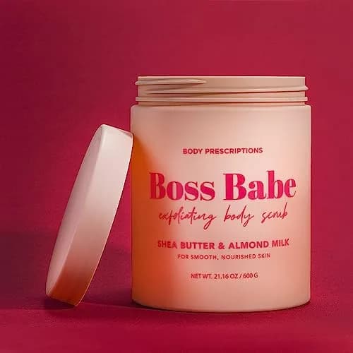 Body Prescriptions Shea Butter & Almond Milk Exfoliating Body Scrub 21.1 Oz | Nourishing & Smooth Skin thumbnail 4