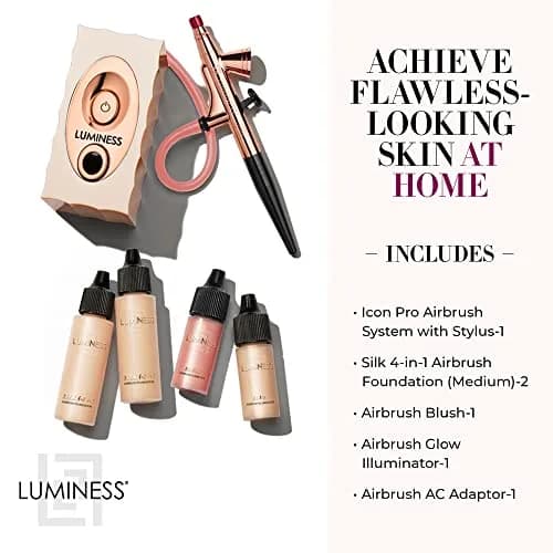 Luminess Air Icon Pro Airbrush System with 4-Piece Foundation Starter Kit | Medium Coverage, Long Lasting, Quick Application thumbnail 2