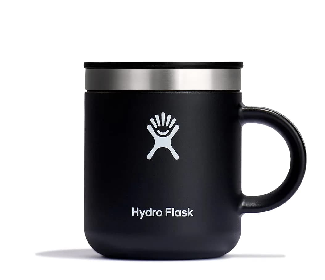 Hydro Flask Mug - Black 177ml (6 oz) | Vacuum Insulated Stainless Steel Travel Cup — Black