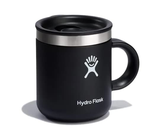 Hydro Flask Mug - Black 177ml (6 oz) | Vacuum Insulated Stainless Steel Travel Cup thumbnail 2