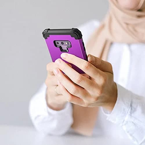 IDweel Heavy Duty Shockproof Case for Samsung Galaxy Note 9 (Navy Purple) | Dual Layer Protection with Raised Bezel thumbnail 4