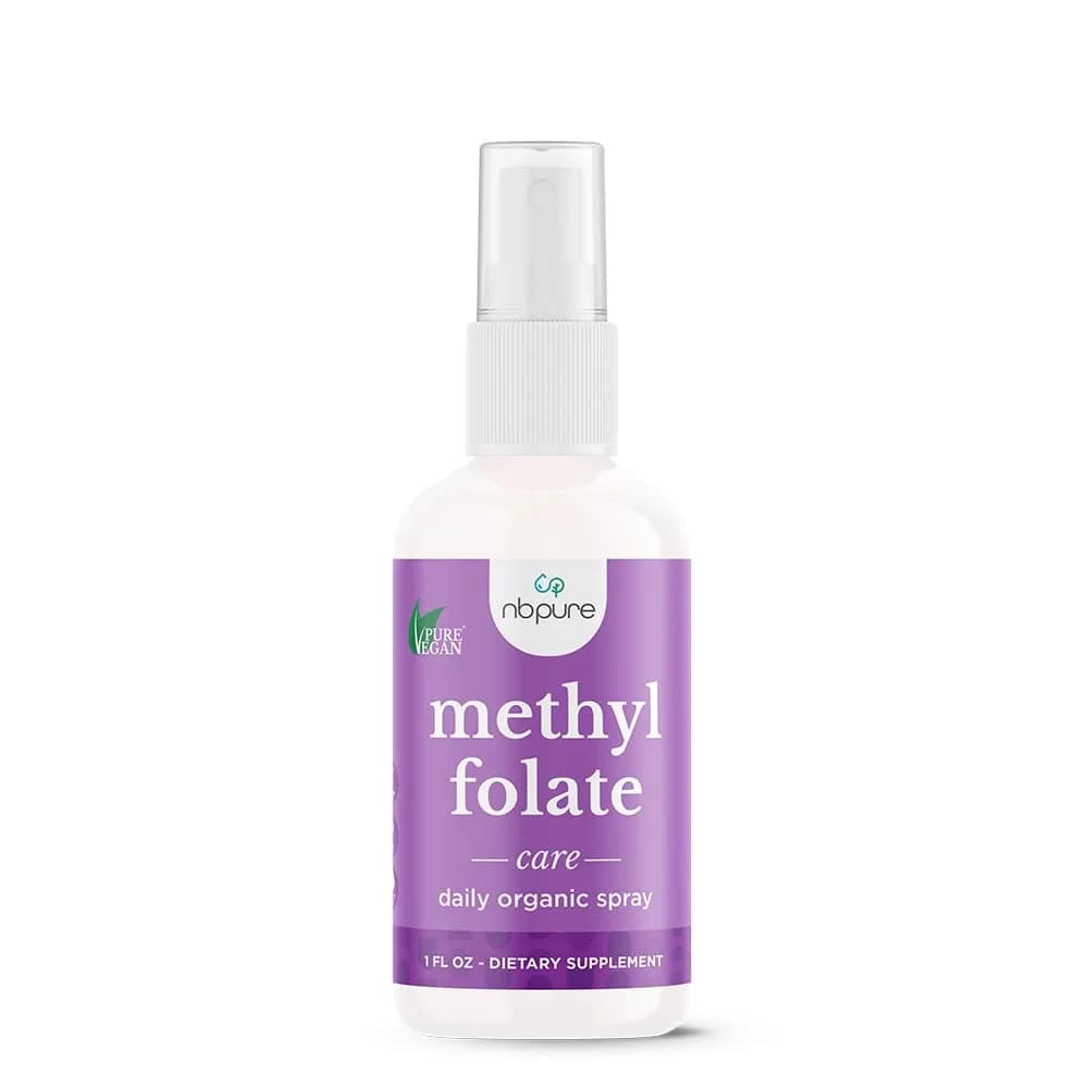 nbpure Methylfolate Vitamin B9 Liquid Spray 1 oz | Supports pregnancy & cognitive health — 1 Fl Oz