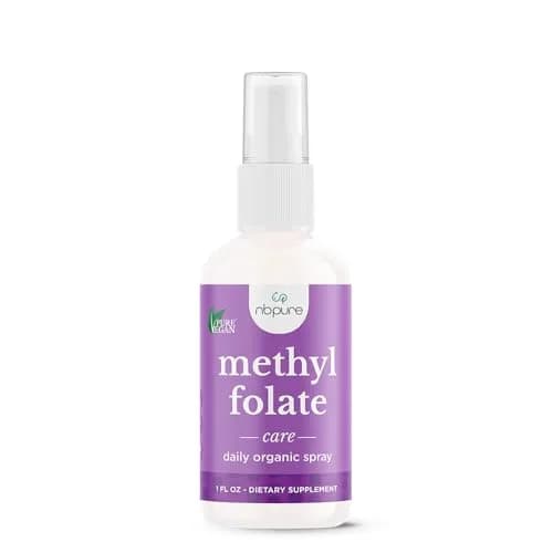 nbpure Methylfolate Vitamin B9 Liquid Spray 1 oz | Supports pregnancy & cognitive health thumbnail 1