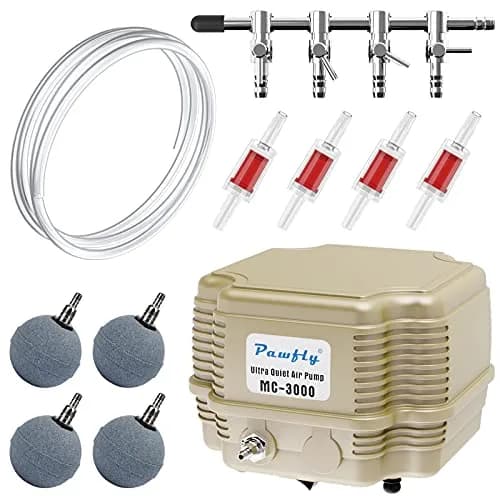 Pawfly 7 W 254 GPH Commercial Air Pump with Air Stones & Accessories | Ultra Quiet & Adjustable (120 chars) thumbnail 1