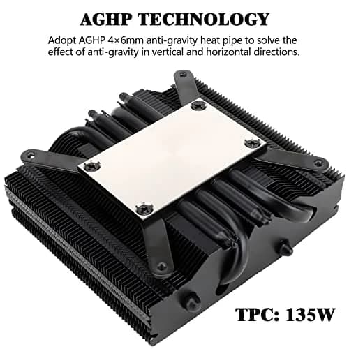 Thermalright AXP90-X47 Black Low Profile CPU Cooler 47mm Height | Compatible with AMD AM4 AM5/Intel LGA 1700/1200/115X thumbnail 2