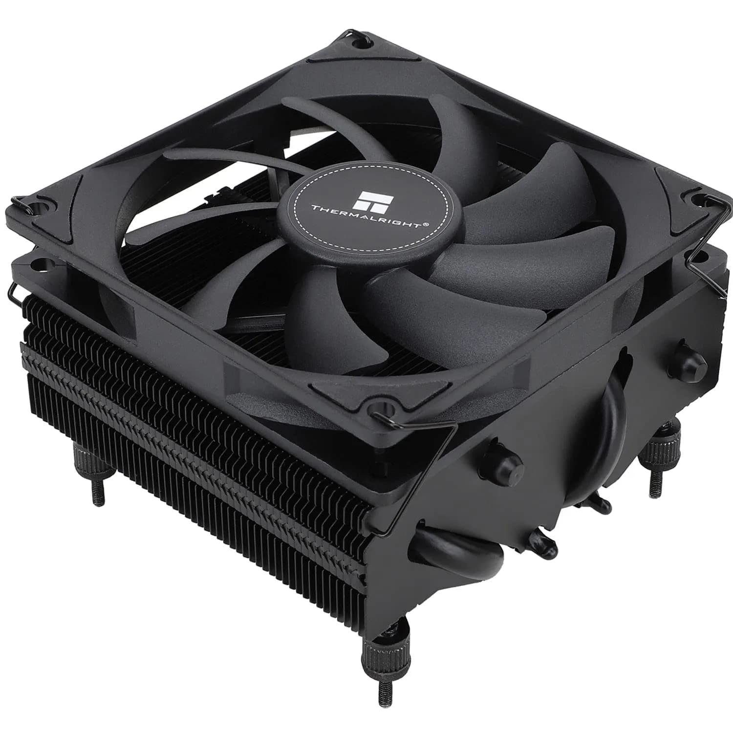 Thermalright AXP-90 X53 Black Low Profile CPU Cooler 53mm Height | 4 Heat Pipes, 120mm PWM Fan, AM4/LGA1200 Compatible — AXP90-X53 BLACK