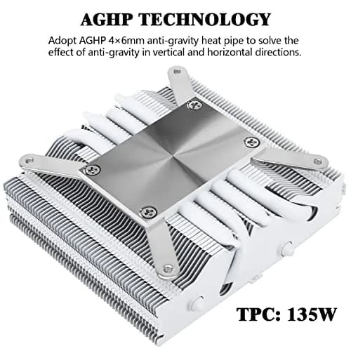 Thermalright AXP90-X47 White Low Profile CPU Cooler 47mm Height | Compatible with Intel LGA1700/1200 & AMD AM4/AM5 thumbnail 2