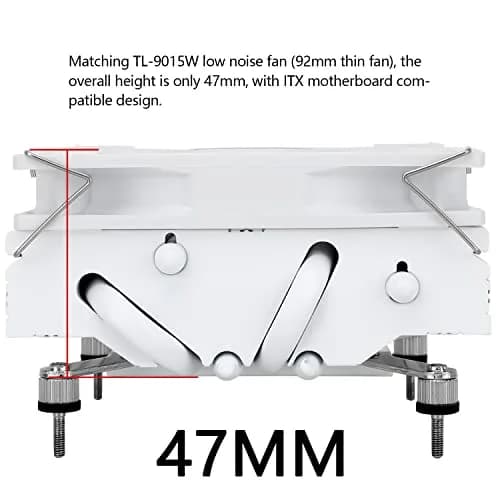 Thermalright AXP90-X47 White Low Profile CPU Cooler 47mm Height | Compatible with Intel LGA1700/1200 & AMD AM4/AM5 thumbnail 3