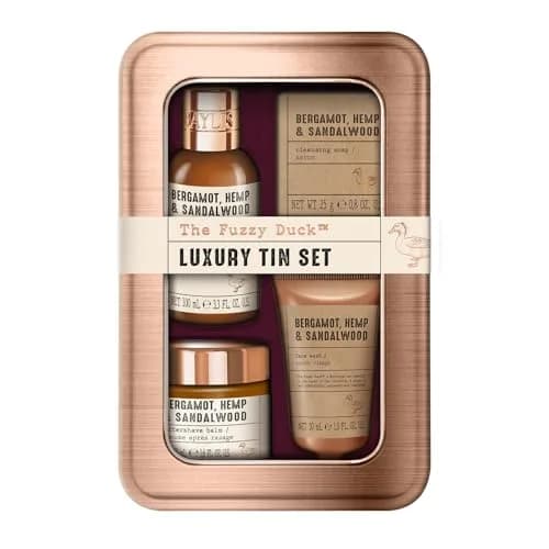 Baylis & Harding Fuzzy Duck Grooming Tin Gift Set for Men | 100ml (3.3 Fl Oz) Hair & Body Wash, 50ml (1.6 Fl Oz) Aftershave Balm, 30ml (1 Fl Oz) Face Wash & 25g Soap thumbnail 2