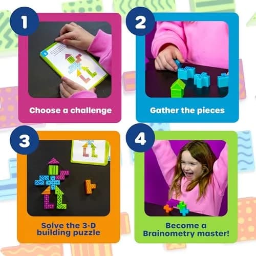 Learning Resources STEM Explorers Brainometry 3D Puzzle Game 299g (0.65lb) | Educational STEM Toy for Kids 5+ thumbnail 3