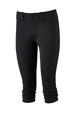 Mizuno Youth Girl's Prospect Softball Pant, Black, Large | Lightweight, Durable Polyester for Practice & Play thumbnail 1