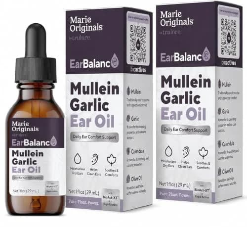 Marie Originals Mullein Garlic Ear Oil Drops, Natural Ear Oil, 2 Pack | Soothes Ear Discomfort & Blockages thumbnail 1