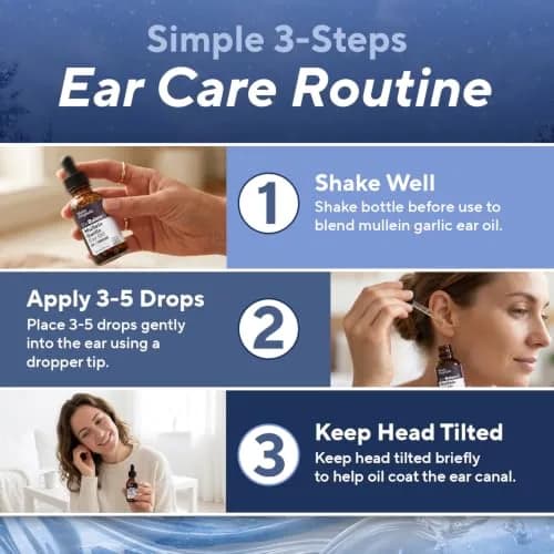 Marie Originals Mullein Garlic Ear Oil Drops, Natural Ear Oil, 2 Pack | Soothes Ear Discomfort & Blockages thumbnail 5