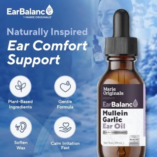 Marie Originals Mullein Garlic Ear Oil Drops, Natural Ear Oil, 2 Pack | Soothes Ear Discomfort & Blockages thumbnail 8