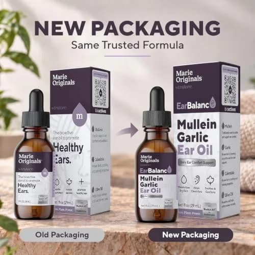 Marie Originals Mullein Garlic Ear Oil Drops, Natural Ear Oil, 2 Pack | Soothes Ear Discomfort & Blockages thumbnail 2