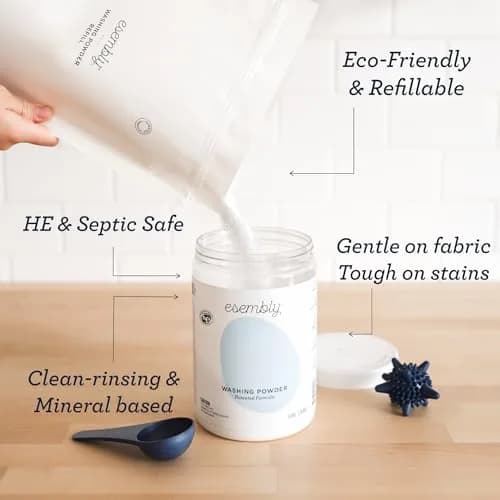 Esembly Laundry Washing Powder 6lbs Refill Bag | Fragrance-Free, Earth-Friendly, Gentle for Baby & Planet thumbnail 3