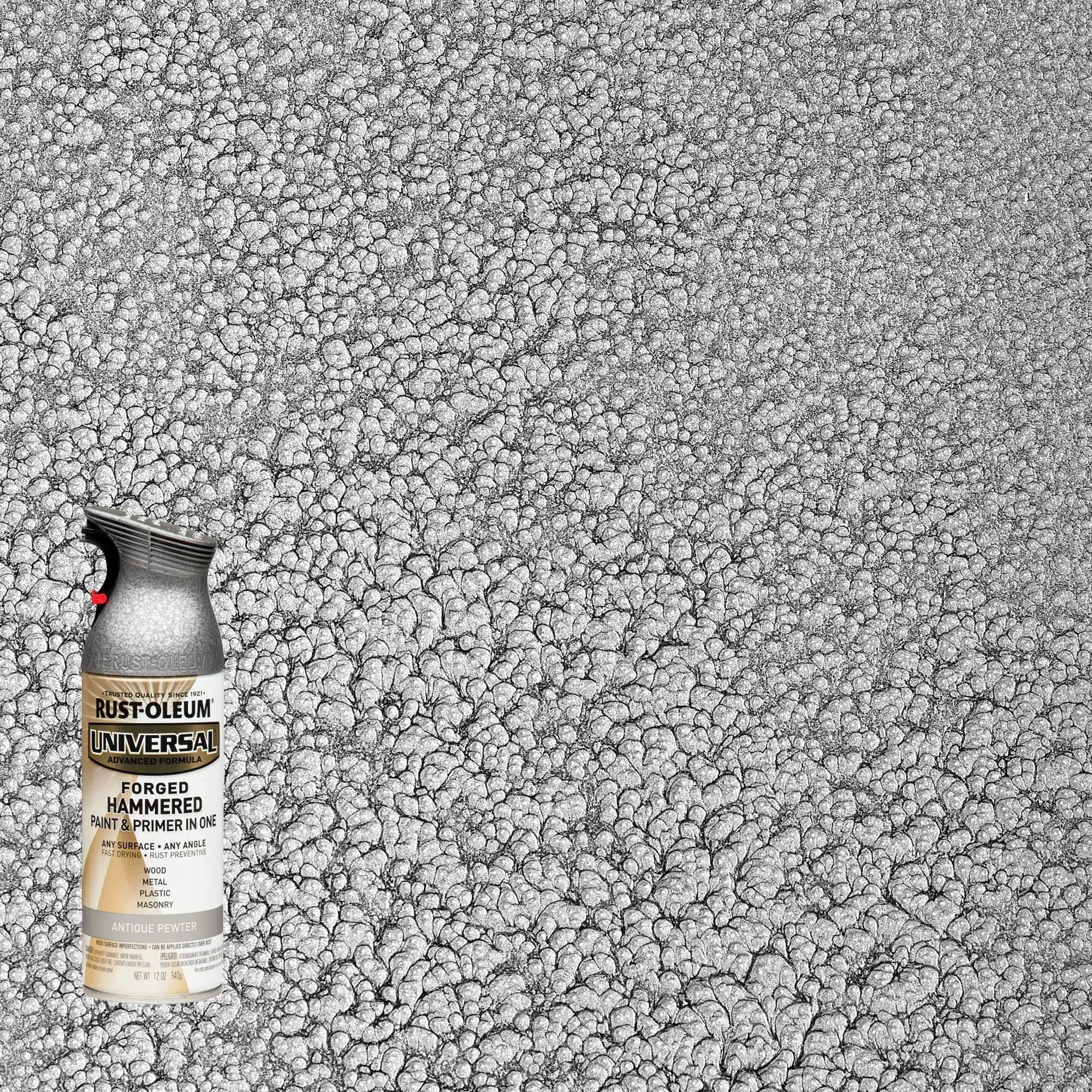 Rust-Oleum Universal Hammered Antique Pewter Spray Paint - 12 oz (Pack of 6) - view 2