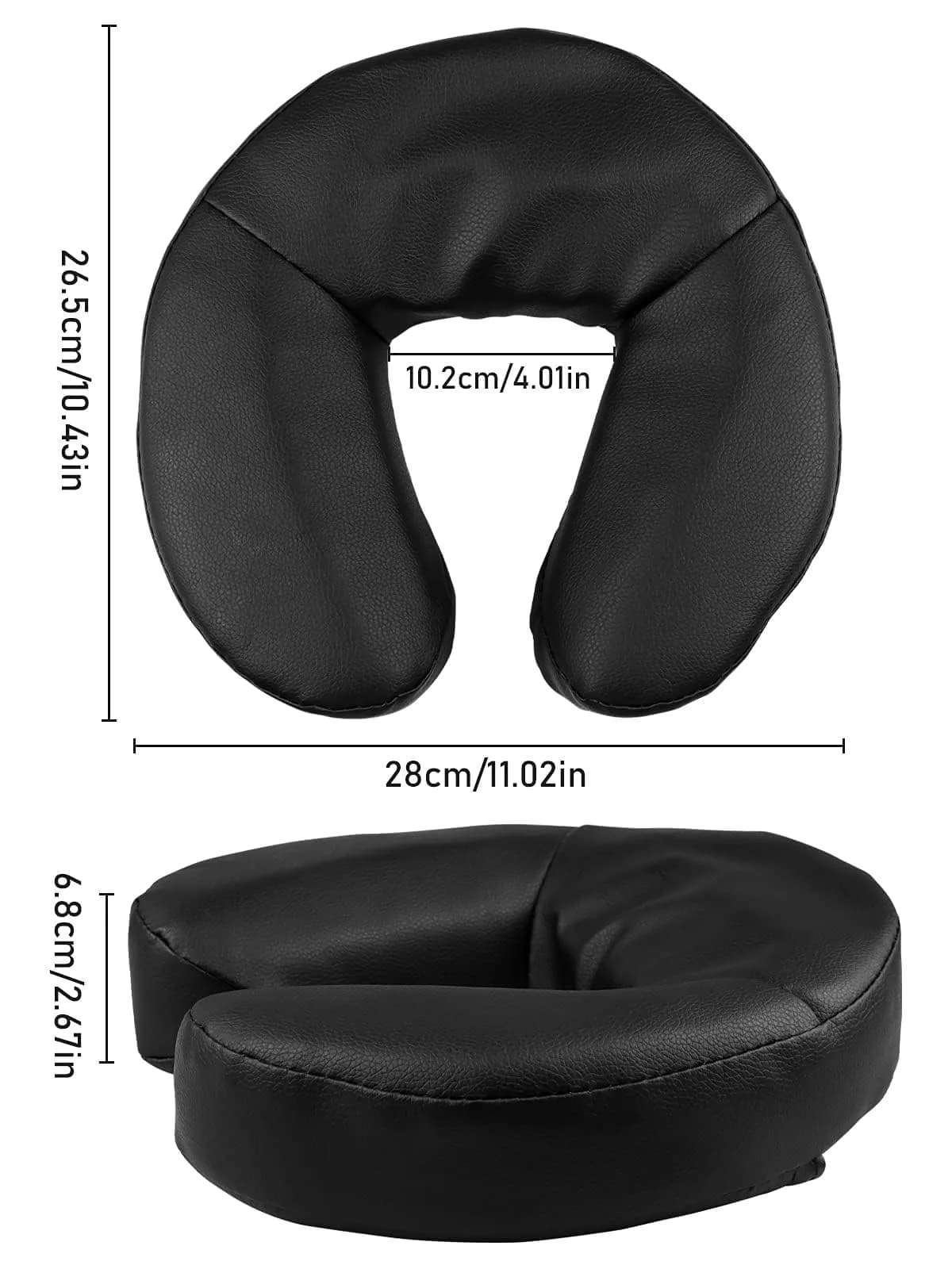 Kalolary Purple Massage Face Cradle Cushion | Universal Crescent Headrest for Massage Tables - view 2