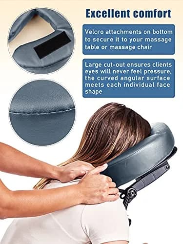 Kalolary U-Shaped Memory Foam Massage Face Cradle Cushion for Tables & Chairs | 29cm x 29cm (11.5" x 11.5") thumbnail 5