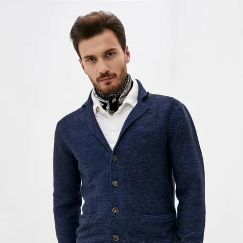 GERINLY Black Silk Bandana for Men Fashion Neckerchief Plaid Scarf 70cm (27.5 inches) | Classic Style thumbnail 3