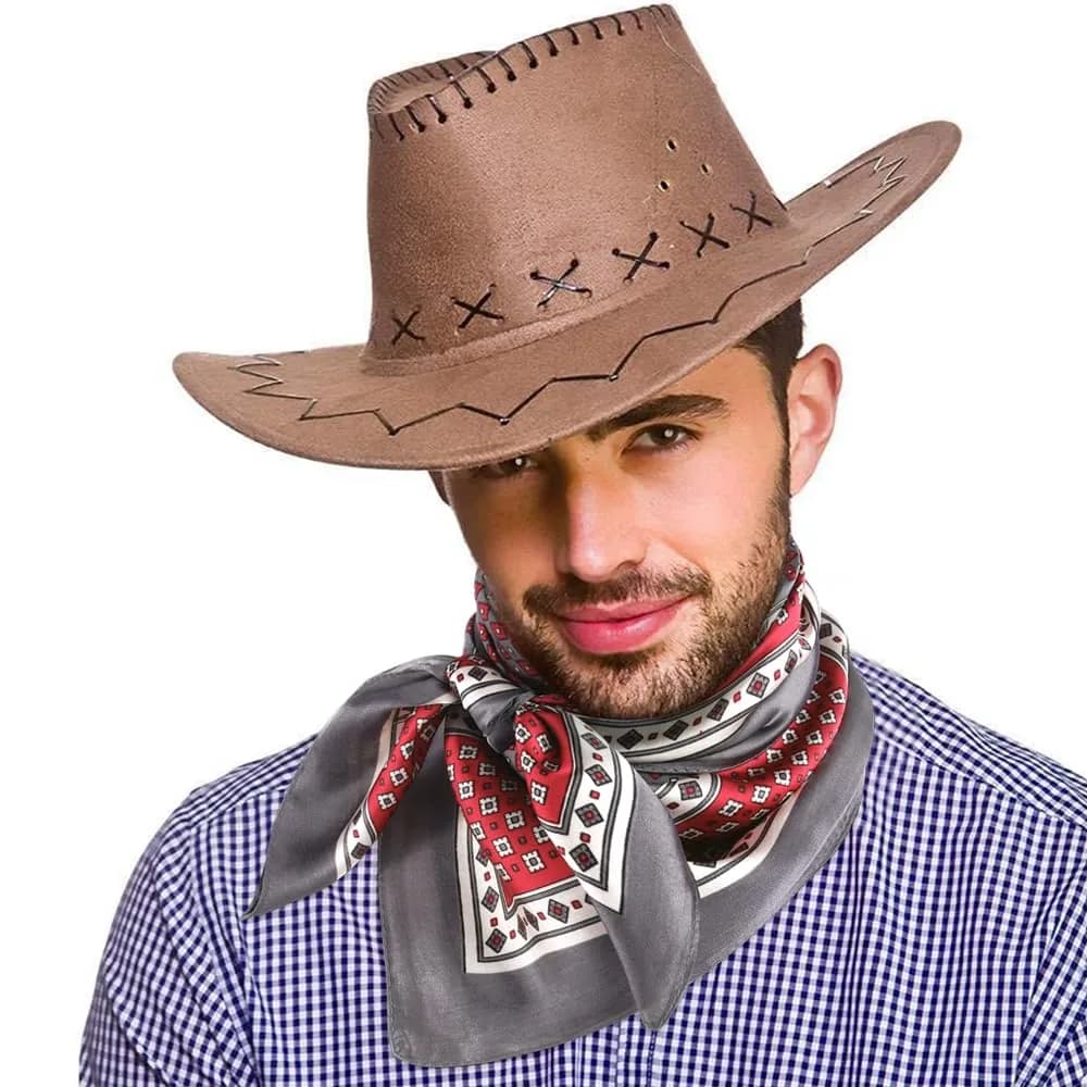 GERINLY Retro Silk Bandana Chic Neck Scarf for Men 70cm (27.5 inches) | Classic Plaid Business Accessory - view 6