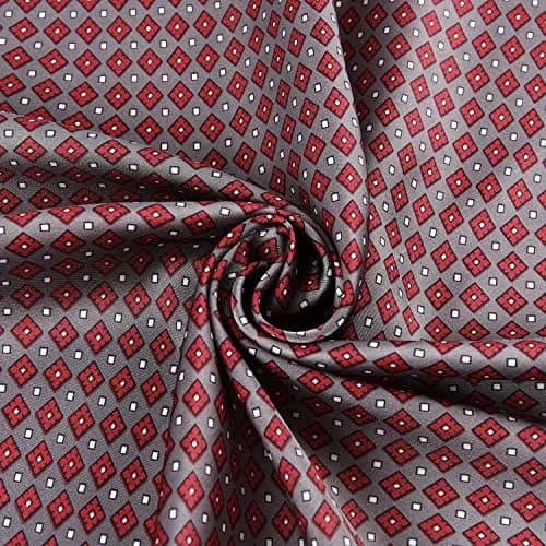 GERINLY Retro Silk Bandana Chic Neck Scarf for Men 70cm (27.5 inches) | Classic Plaid Business Accessory thumbnail 7