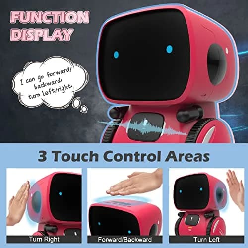 KaeKid Interactive Smart Robot Toy for Girls 3-5 Years, Voice Control, Singing, Dancing, Repeating, Recording, 13.1cm (5.1 Inch) | Educational STEM Toy thumbnail 4