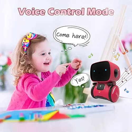 KaeKid Interactive Smart Robot Toy for Girls 3-5 Years, Voice Control, Singing, Dancing, Repeating, Recording, 13.1cm (5.1 Inch) | Educational STEM Toy thumbnail 5