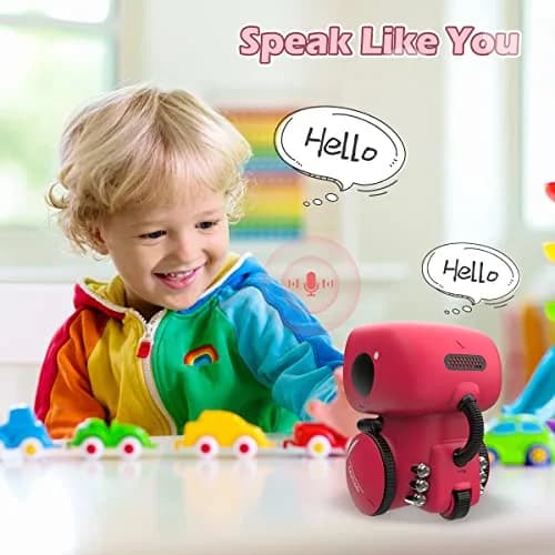 KaeKid Interactive Smart Robot Toy for Girls 3-5 Years, Voice Control, Singing, Dancing, Repeating, Recording, 13.1cm (5.1 Inch) | Educational STEM Toy thumbnail 6