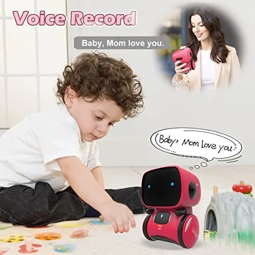 KaeKid Interactive Smart Robot Toy for Girls 3-5 Years, Voice Control, Singing, Dancing, Repeating, Recording, 13.1cm (5.1 Inch) | Educational STEM Toy thumbnail 7