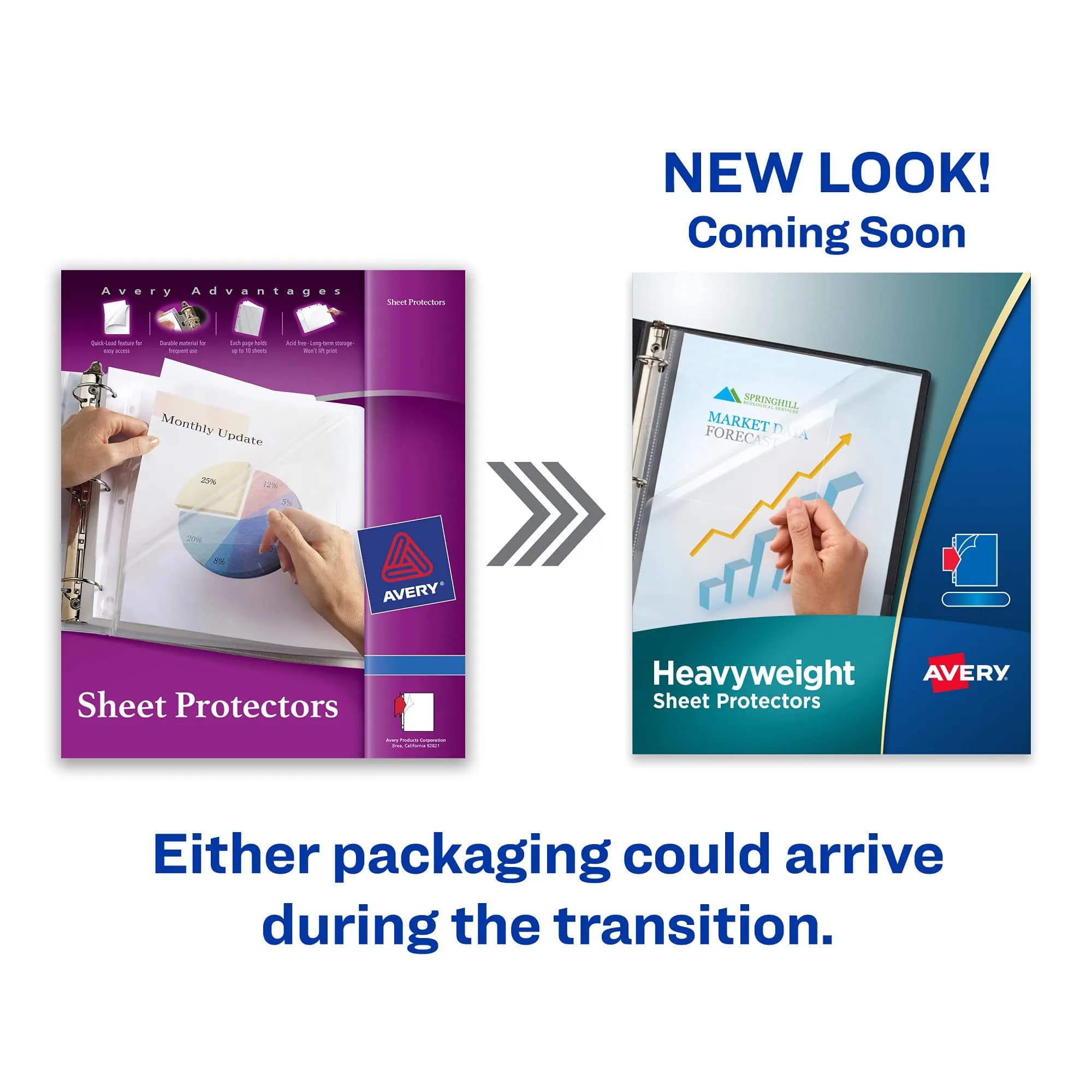 Avery Diamond Clear Page Protectors for 3 Ring Binders, 10 Document Protectors Per Pack, 40 Total (4-Pack) | Heavy Duty Letter Size - view 2