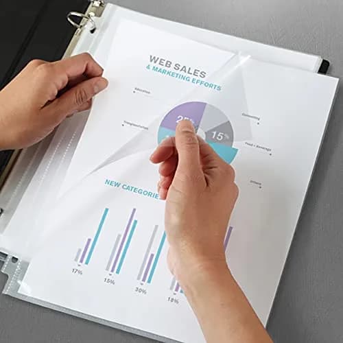 Avery Diamond Clear Page Protectors for 3 Ring Binders, 10 Document Protectors Per Pack, 40 Total (4-Pack) | Heavy Duty Letter Size thumbnail 3