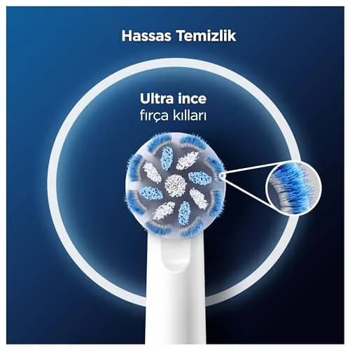 Oral-B Pro Sensitive Clean Electric Toothbrush Head, X-Shaped & Extra Soft Bristles, Pack of 6 | Gentle Plaque Removal thumbnail 4