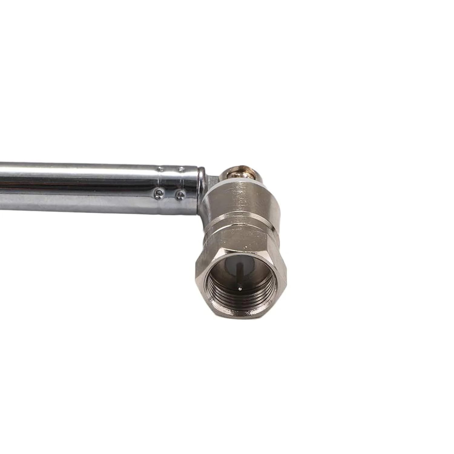 AEDIKO Telescopic FM Antenna 75 Ohm F-Type Male Plug with 3 Connectors | Improves Radio Reception - view 3