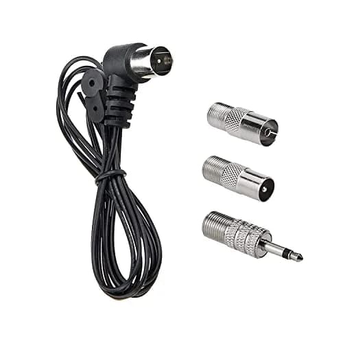AEDIKO FM Antenna 1.5m (4.9ft) | 75 Ohm F-Type Male Plug for Stereo Receivers thumbnail 1