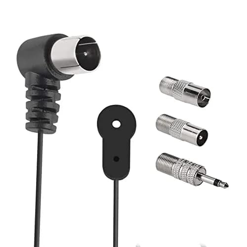 AEDIKO FM Antenna 1.5m (4.9ft) | 75 Ohm F-Type Male Plug for Stereo Receivers thumbnail 2