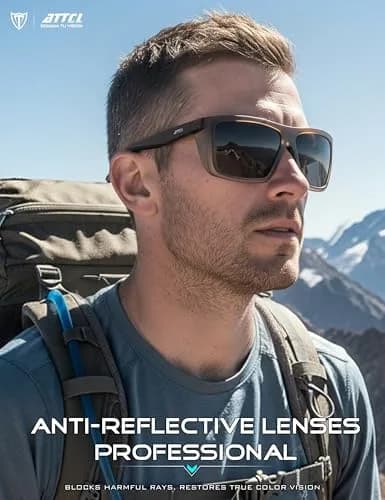 ATTCL Polarized Fishing Sunglasses Men Anti Glare TR90 Wrap Around UV400 | Outdoor Performance & Style thumbnail 3