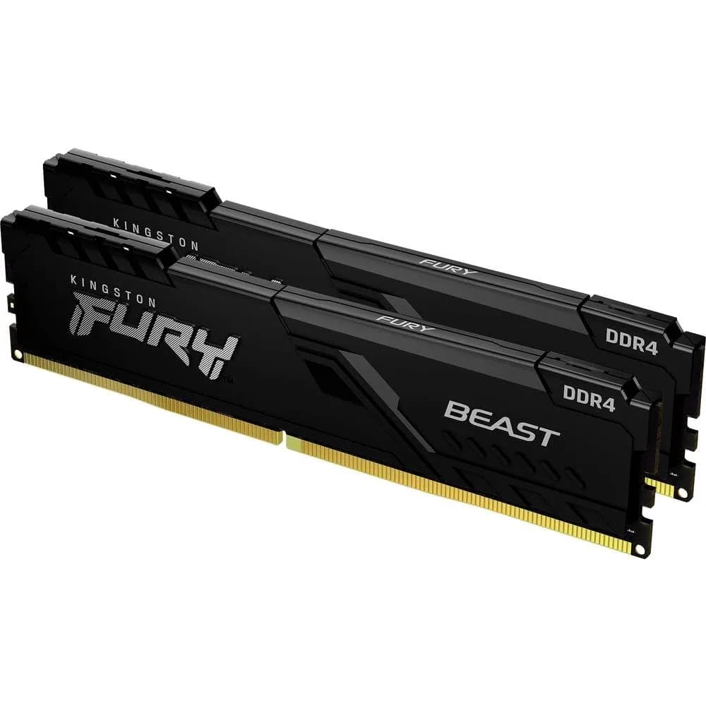 Kingston FURY Beast 32GB (2x16GB) DDR4 3200MT/s CL16 Desktop Memory Kit | High-Performance Upgrade - main product image