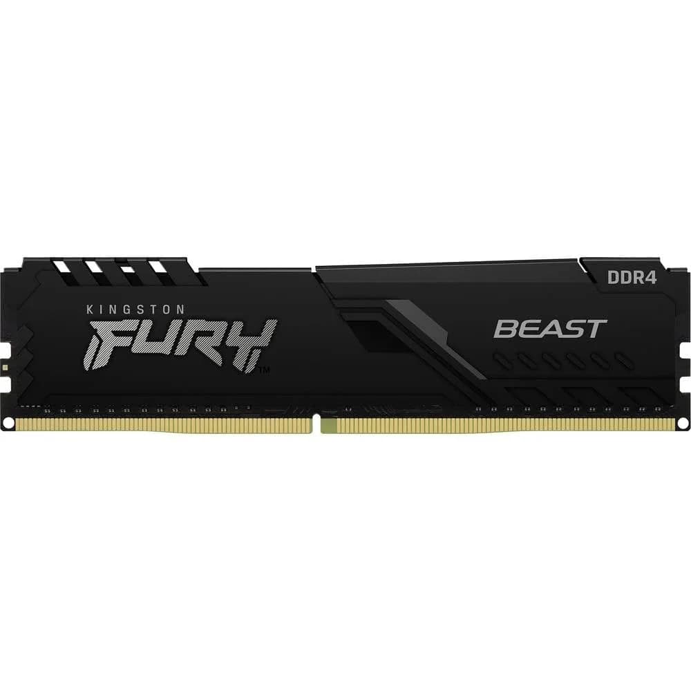 Kingston Fury Beast 64GB (2x32GB) DDR4 3600MHz CL18 Desktop Memory Kit KF436C18BBK2/64 Black | High-Performance RAM — Black / Ram Only / 16GB / 2666MHz