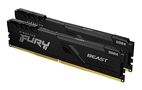 Kingston Fury Beast 64GB (2x32GB) DDR4 3600MHz CL18 Desktop Memory Kit KF436C18BBK2/64 Black | High-Performance RAM thumbnail 7