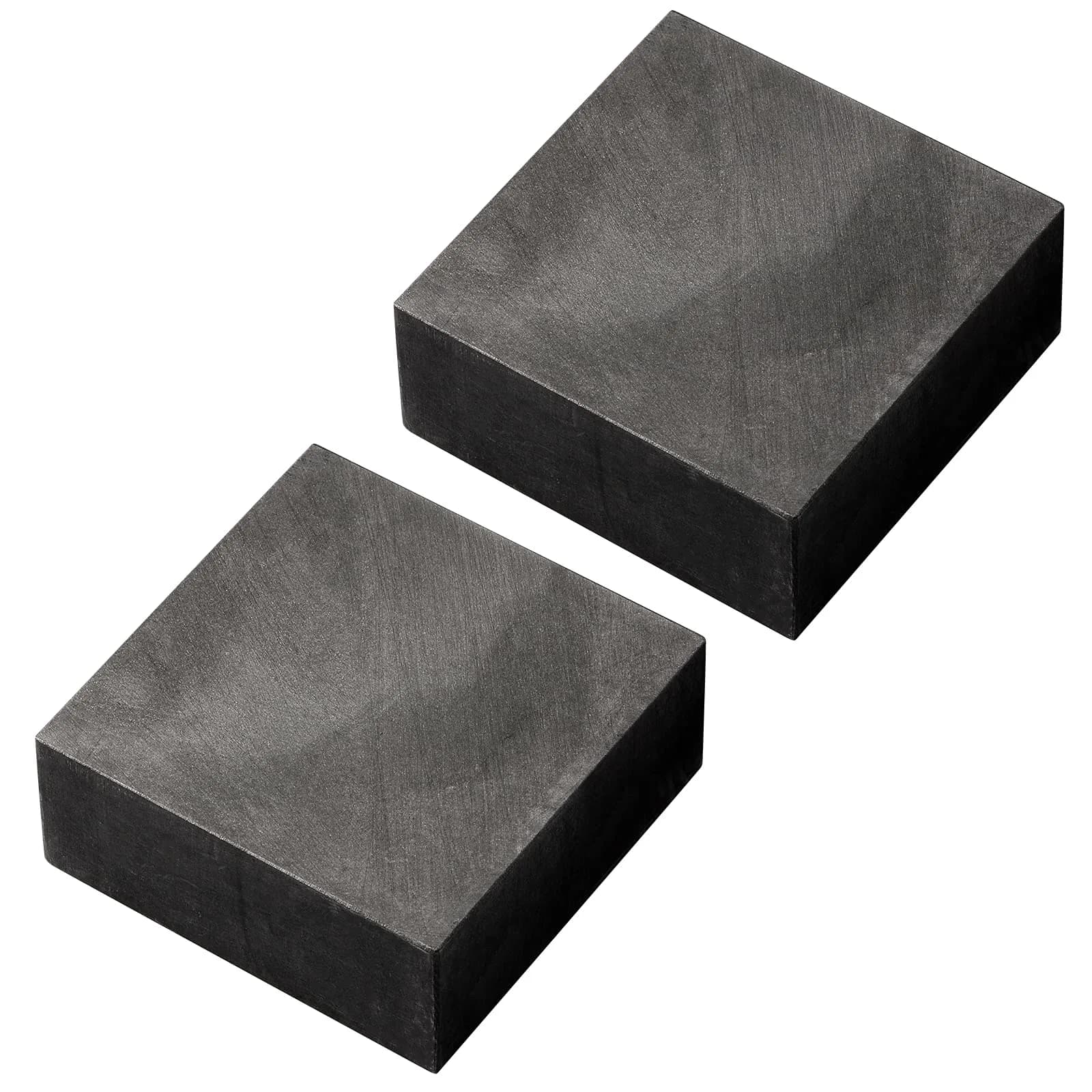 Zxmissu 99.9% High Purity Graphite Ingot Block 50mm x 50mm x 20mm (2-Pack) | EDM Casting Mould Material - main product image