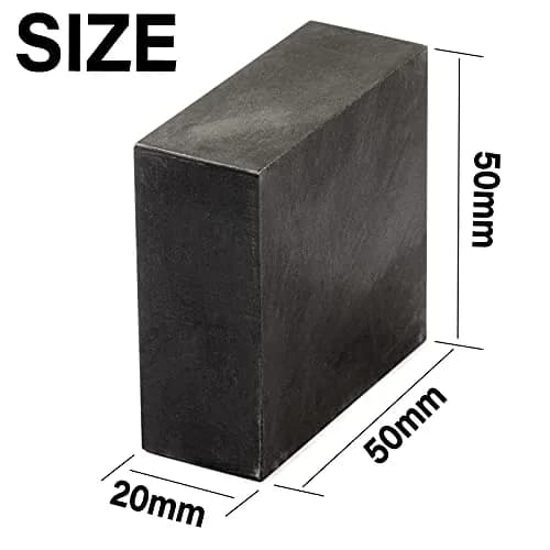 Zxmissu 99.9% High Purity Graphite Ingot Block 50mm x 50mm x 20mm (2-Pack) | EDM Casting Mould Material thumbnail 2