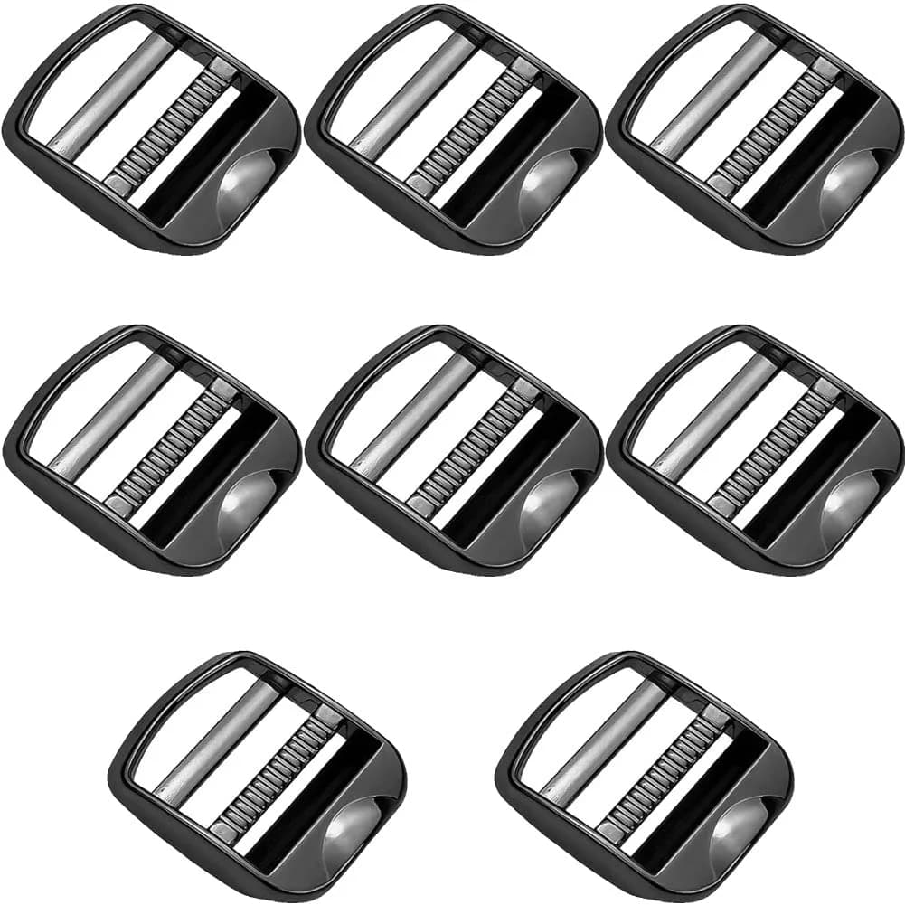 Loosco Zinc Alloy Buckles Metal Ladder Lock Buckle Slider 25mm | Adjustable Backpack Strap Accessory — Medium