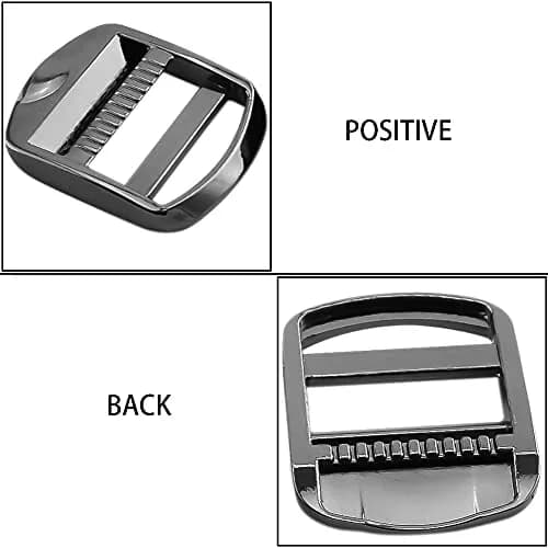 Loosco Zinc Alloy Buckles Metal Ladder Lock Buckle Slider 25mm | Adjustable Backpack Strap Accessory thumbnail 3