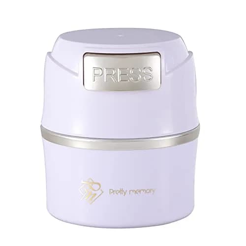 Pretty memory Eyelash Glue Holder for 8 Pcs - White with Gold | Keeps Glue Fresh & Dry thumbnail 1