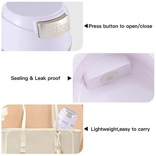 Pretty memory Eyelash Glue Holder for 8 Pcs - White with Gold | Keeps Glue Fresh & Dry thumbnail 5