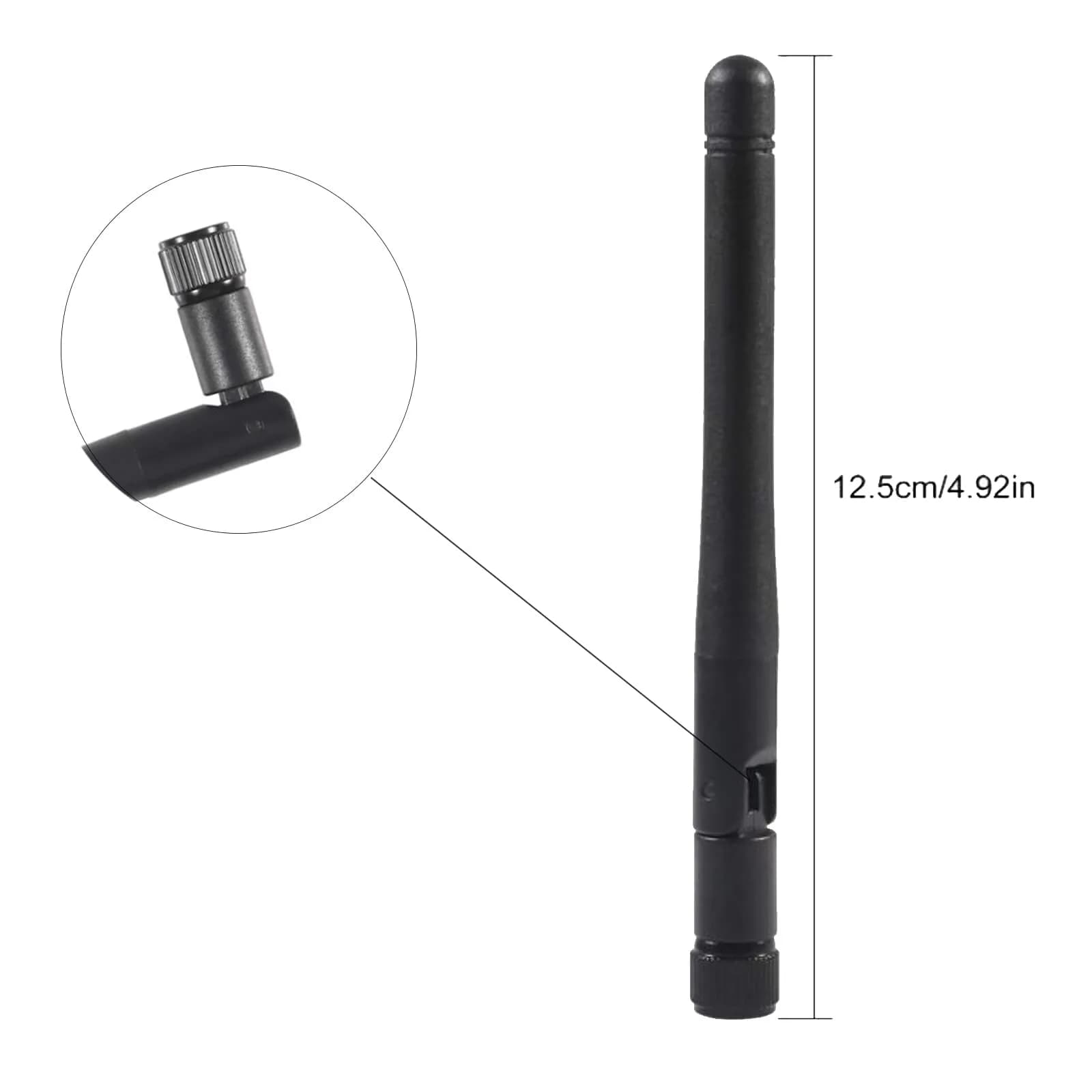 AEDIKO Dual Band WiFi Antenna 2.4GHz 5/5.8GHz 3dBi RP-SMA Male | 5-Pack for Extended Wireless Range - view 4