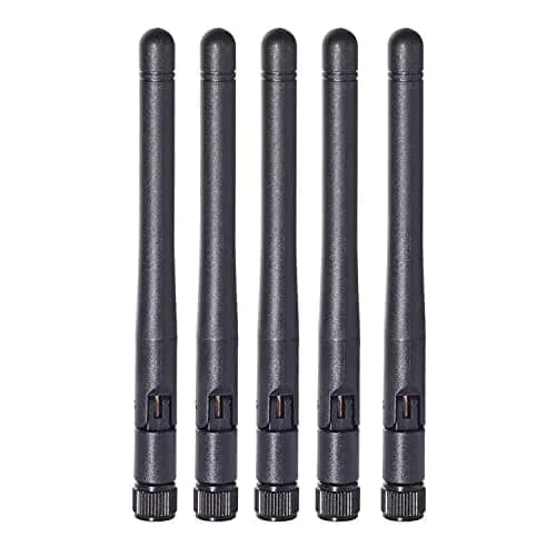 AEDIKO Dual Band WiFi Antenna 2.4GHz 5/5.8GHz 3dBi RP-SMA Male | 5-Pack for Extended Wireless Range thumbnail 2